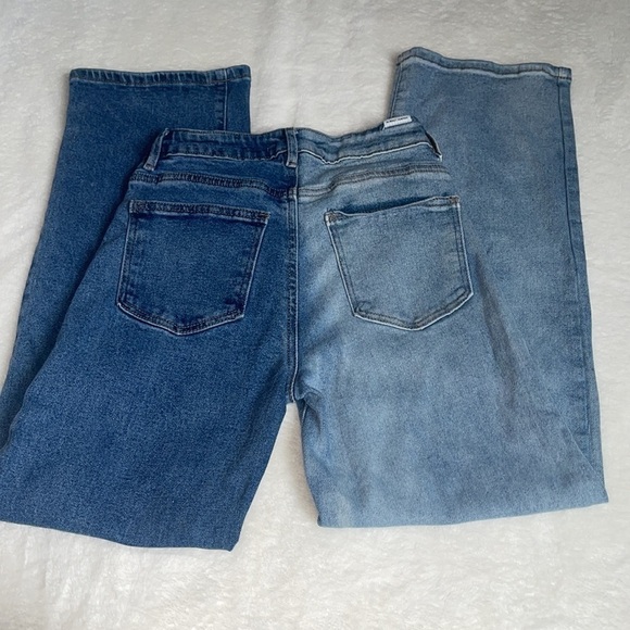 Juniors Almost Famous Two-Tone 90’s Jeans size 0 - Picture 10 of 11